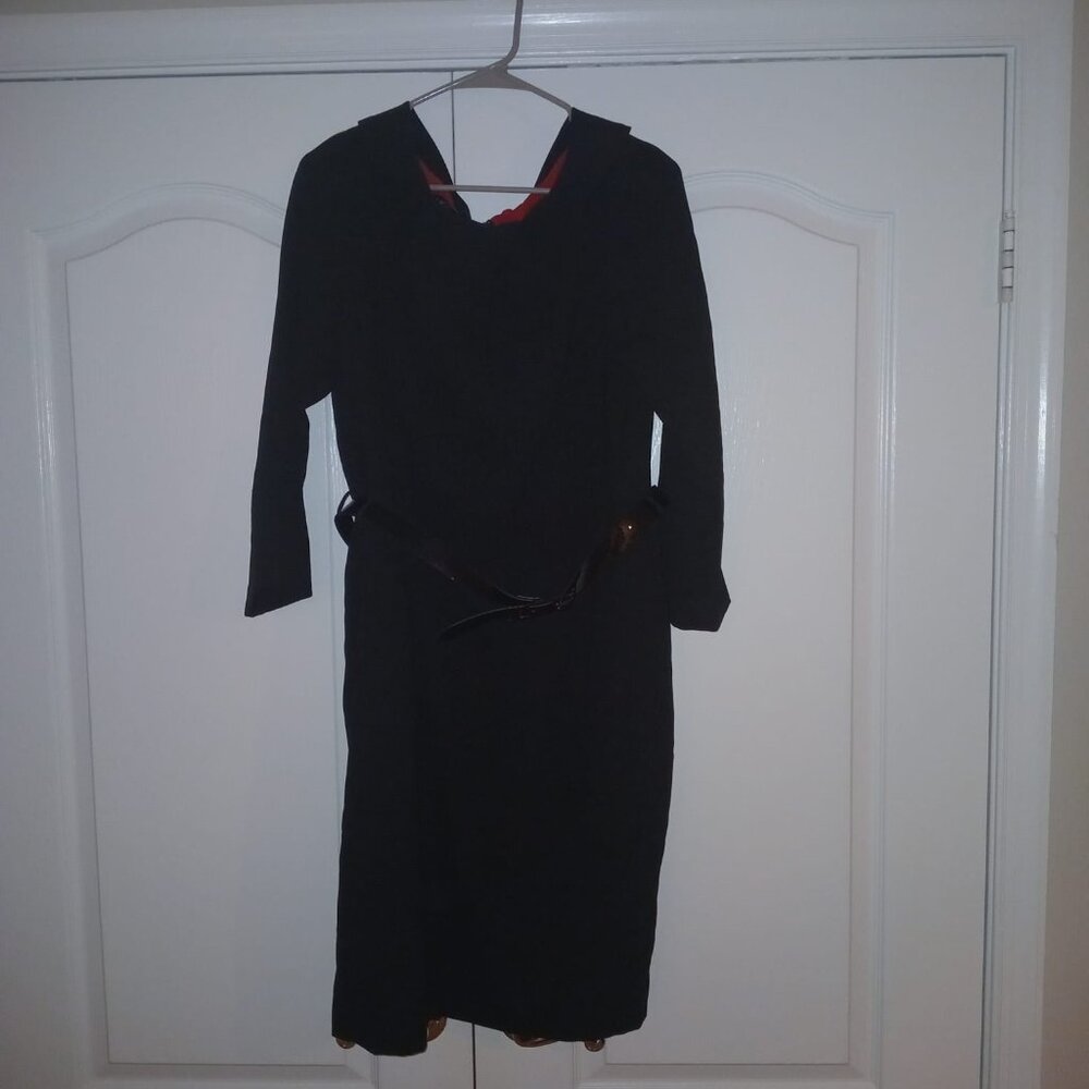 Timeless Anne Klein LBD w/ Sleeves & Belt - Size 16 - Nearly New!